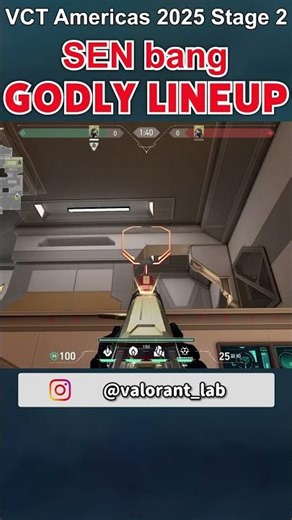 Poison Cloud lineup on Icebox used by SEN bang in VCT Americas 2025 Stage 2 #shorts #VALORANT