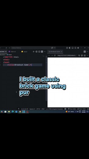 JavaScript Brick Game: Pure JS Coding Project