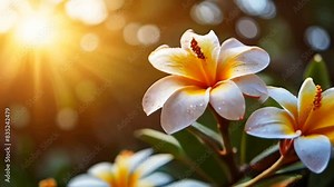 Aesthetic flower portraits that are suitable for backgrounds with smooth looping video quality