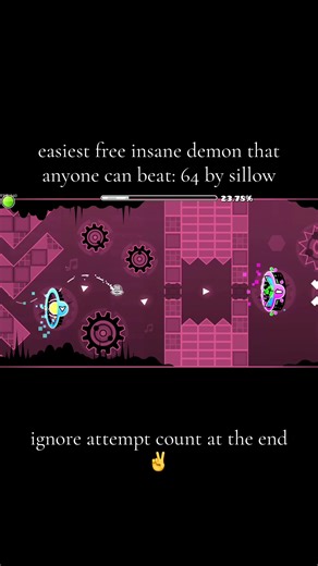 yes this is easy and no i did not take way too many attempts to beat it #geometrydash #gd #gaming #fyp #viral