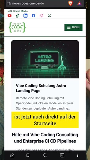 Vibe Coding für Anfänger online remote Schulung #vibecoding #training #schulung #javascript #lernen