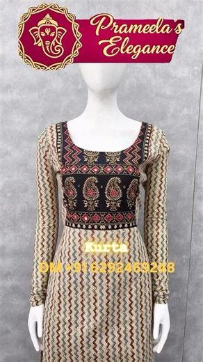 Prameela’s Elegance | (CODE EEAJARAK) Cotton ajrak slitted pattern Kurtha with Chudi sleeve. Topwith lining . Pretty and Classy Kurta Red, yellow,... | Instagram