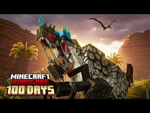 Surviving 100 Days in Prehistoric Dinosaur World in Hardcore Minecraft
