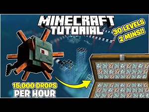 Best Guardian XP Farm (Minecraft Bedrock 1.21 Tutorial)