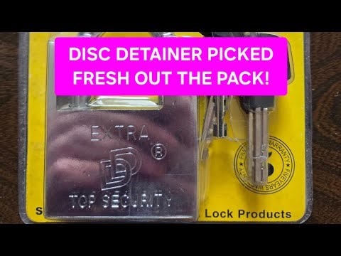 (035) Disc Detainer picked, fresh out of packet 💥🔒