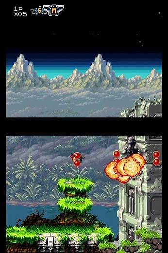 Contra 4 Stage 1 Boss on Nintendo DS
