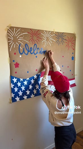 Welcome Home Banner Lettering Guide