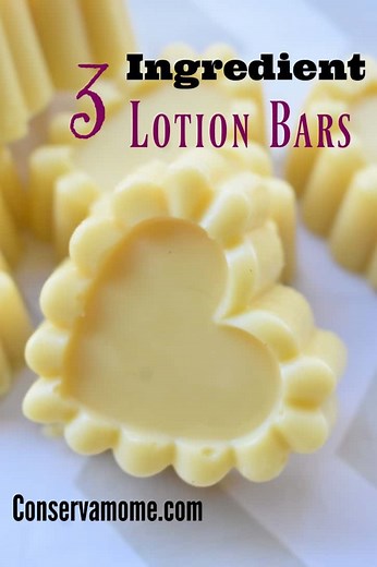3 Ingredient Lotion Bar recipe - How to make Lotion bars