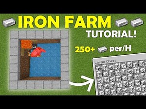 EASY IRON FARM Tutorial for Minecraft 1.21 Bedrock & PE!