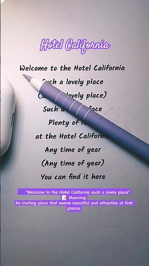Sing Along & Learn English 🎤 | Hotel California (1)(Karaoke)