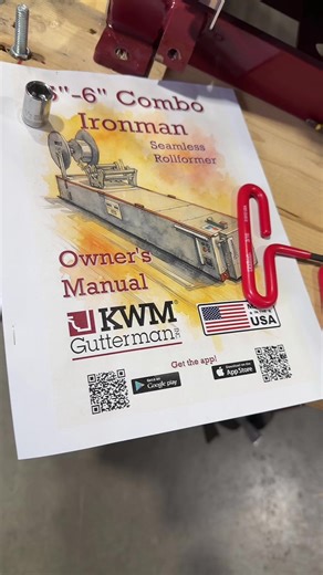Our last in‑stock KWM gutter machine is headed out from the GutterAll warehouse in Damascus, Oregon 🧾🌧️ If you’ve been thinking about adding a seamless gutter machine for your crew or upgrading from an older unit, now’s the time to let us know what you need. Contact GutterAll in Damascus with your requirements for a KWM gutter machine so we can go over profiles, options, and lead times and help you line up the right setup for your gutter business. #gutterall #kwmguttermachine #seamlessgutters 