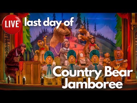 🔴 LIVE Last Day of Country Bear Jamboree at Disney World