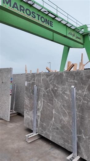 Marostone on Instagram: "Marostone vous présente son nouvel arrivage : le marbre Karaman Grey avec Hassan ✨ | | #marble #architecture #exploremore"