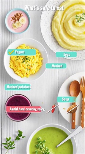 🦷 What Can You Eat After a Tooth Extraction? After a tooth extraction, choosing the right foods can make a big difference in how comfortably—and how quickly—you heal. Safe foods to eat during recovery: ✔️ Yogurt ✔️ Mashed potatoes ✔️ Scrambled eggs ✔️ Soup (lukewarm, not hot) ✔️ Smoothies (no straws) Foods to avoid while healing: ❌ Hard or crunchy foods ❌ Spicy foods ❌ Chewy or sticky foods Eating soft, gentle foods helps protect the extraction site, reduce irritation, and lower the risk of com