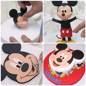 You can't make a mickey cake without the perfect mickey mouse topper!🖤 | MetDaan Cakes