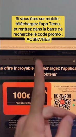 Code Promo TEMU 2025 (Valide) : Avoir 100€ gratuit, le code en vidéo ! #temu #codepromotemu