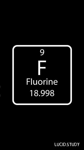 Fluorine is the most reactive and Dangerous Gas ! #periodictable #fluorine #science