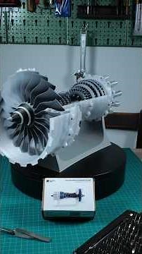This #3dprinted #jetengine model is part of the Bambu Lab hardware kit series #3dprinting #aviation