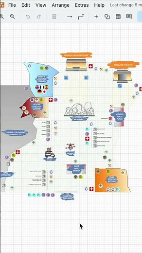 Event Venue Map in draw.io