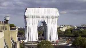Arc de Triomphe gets wrapped in fabric as late artist Christo's vision realized