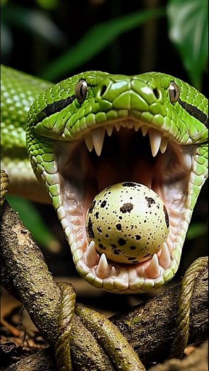 You Won’t Believe How This Snake Eats Eggs 🐍🥚
