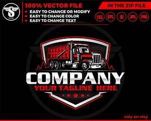 Dump Truck Logo SVG: American Trucking Design (digital Download) - Etsy UK