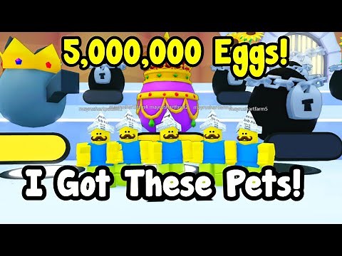 I Opened 5 Million Eggs With 5 Accounts And Got These Pets In Pet Simulator 99!
