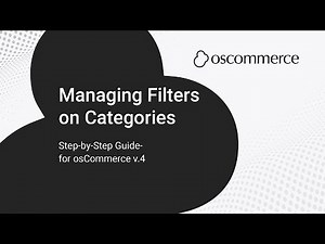 Managing Filters on Categories in osCommerce – Improve Product Navigation & UX