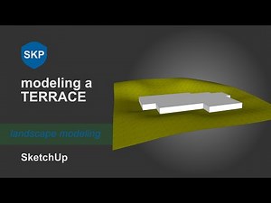 Creating a terrace with smooth slopes in SketchUp