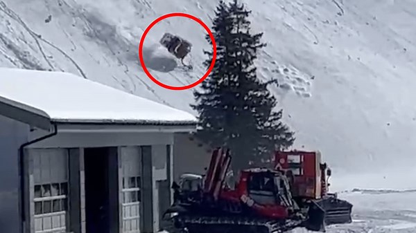 Hier donnert die Gondel den Berg runter