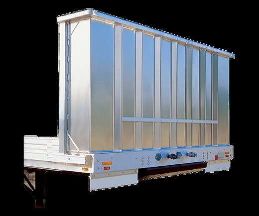 Trailer Bulkhead - 4' High, 102" Wide, 10" Return