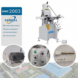 [Hot Item] Milling UPVC Profile From 2 Directions Compact 2-Aix Water Slot Milling Machine Endurable Window Door Making Machine