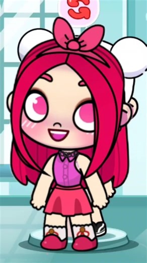 ❤️Red Ruby Inspired Look In Avatar world #pazu #avatarworld #shorts