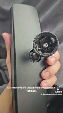 how to remove rear view mirror from Volkswagen vehicles windshield.