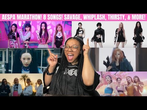 AESPA MARATHON! SAVAGE, WHIPLASH, THIRSTY, BETTER THINGS, SUPERNOVA, ARMAGEDDON, & MORE REACTION!