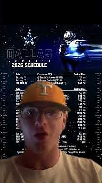 My Official Dallas Cowboys 2026 Schedule Predictions