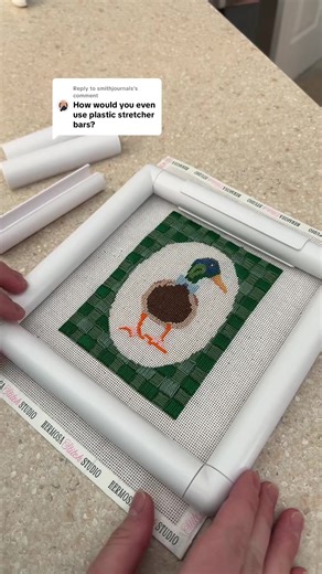 How to Use Plastic Stretcher Bars for Needlepoint