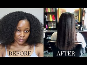 Finally relaxing my hair after 6 months stretch | My relaxed hair journey