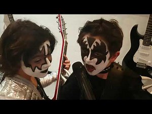 KISS kids - Heaven's on fire cover