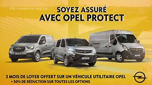 En ces temps incertains, nous aimons rassurer chez Opel. Achetez maintenant un utilitaire Opel en stock et roulez gratuitement les 3 premiers mois ! 50 % de réduction sur toutes les options. Soyez assuré avec Opel Protect. | Opel