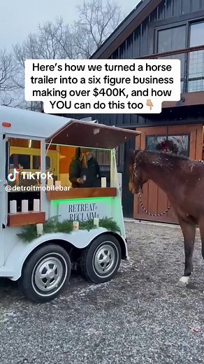 Here’s how you can turn your mobile bar into a six figure business… ⚡️Mobile Bar Rental (Simply rent the trailer out client provides the bartender!) ⚡️Bartending Services ⚡️ A second wood bar rental for larger events over 150 guests ⚡️ 6 person cocktail lounge rental ⚡️ Custom signage, napkins and stir sticks ⚡️ Frozen cocktail machine rental ⚡️ Balloon garland display ⚡️Additional Event Tips Because we get SO many messages on how to start and succeed with a mobile bar business too, we created m