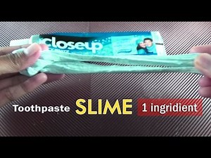 HOW TO MAKE SLIME WITH TOOTHPASTE - Slime without Glue