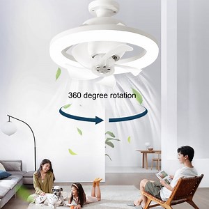[Hot Item] 48W LED Ceiling Fan RGB Multi-Colored Light 5 Blades Ceiling Fan Lamp