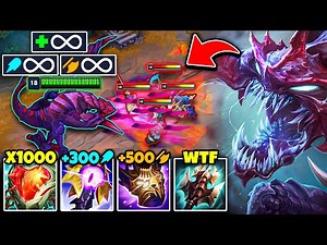 Mathematically correct Cho'Gath deletes you with one button (INFINITE SCALING)