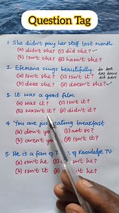 Question Tags. #educational #students #englishlanguage #questiontags | Table of Knowledge TV