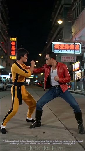 Tribute to Bruce Lee | Hong Kong‑Style Street Kung Fu Duel Short Film #kungfu