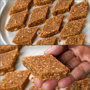 Sesame Peanut Barfi Recipe | Til Peanut Sweets | Sesame Seed Barfi | Easy Dessert Recipe | N'Oven - Cake & Cookies