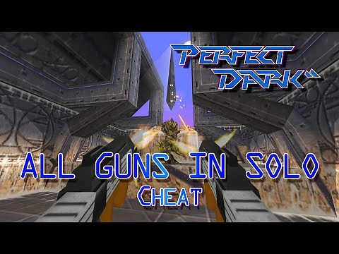 Perfect Dark - Unlocking "All Guns In Solo" Cheat - Skedar Ruins Perfect Agent