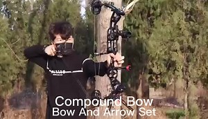 SPG Archery Compound Bow Hunting Metal Limb Stabilizer Peep Sight Adjustable Steel Ball Arrow Pulley Dual Use Training Equipment
