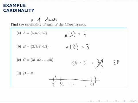 Set Theory Example: Cardinality